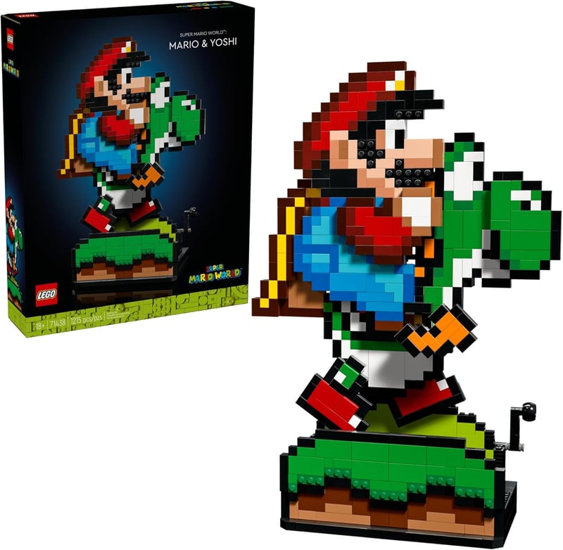 LEGO Super Mario Yoshi Playset for Adults, Collectible Décor Model