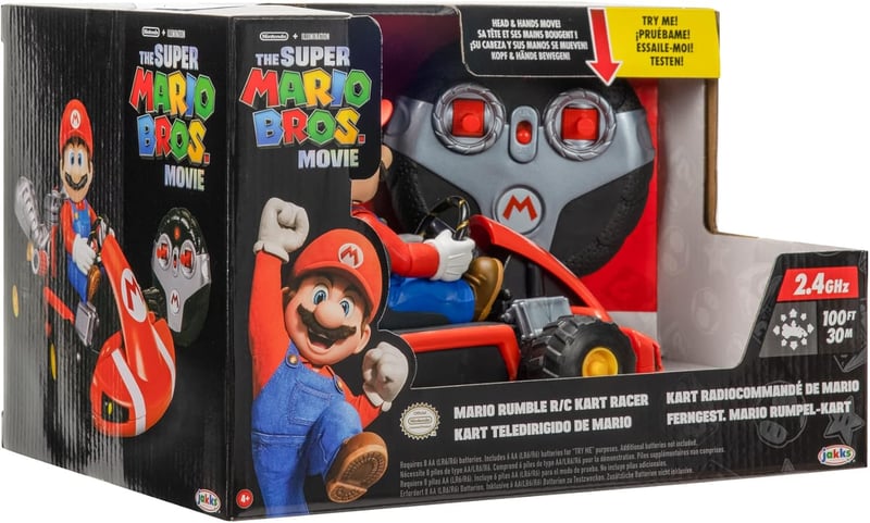 Mario Kart RC Racer with 360 Spins & Drift, 100ft Range, Ages 4+