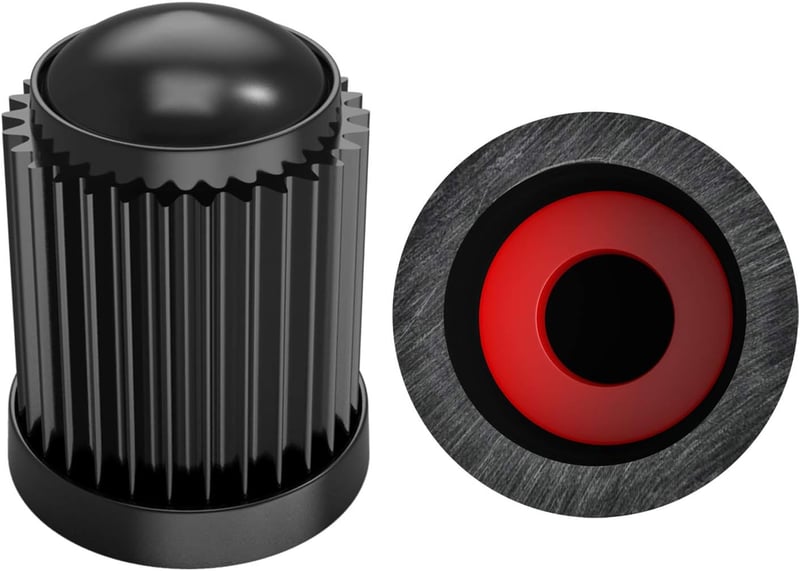 Universal Black Tire Valve Caps, 30 Pack