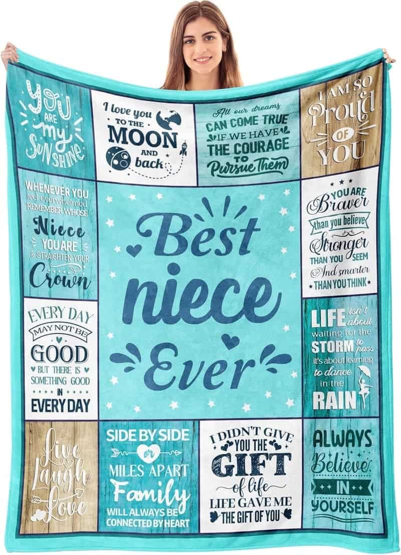 Niece Blanket Gift - Birthday, Graduation, or Christmas 50