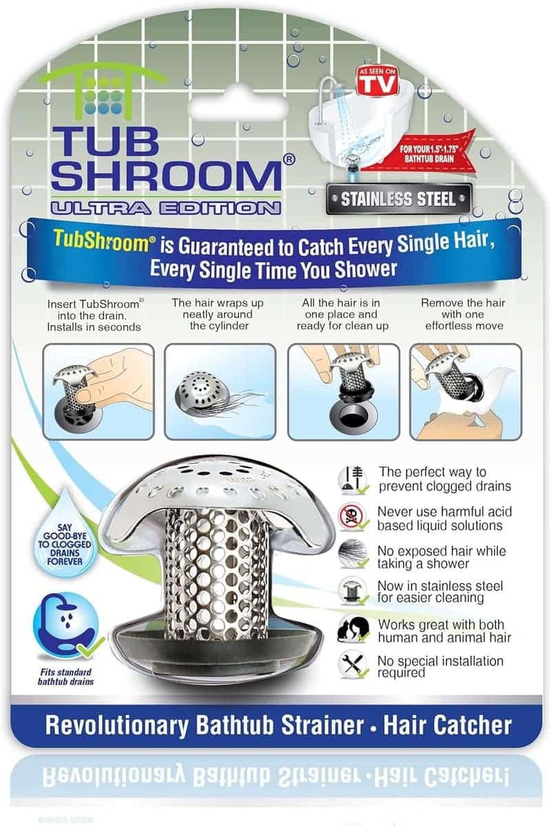 Bath Tub Drain Hair Catcher, Stainless Steel