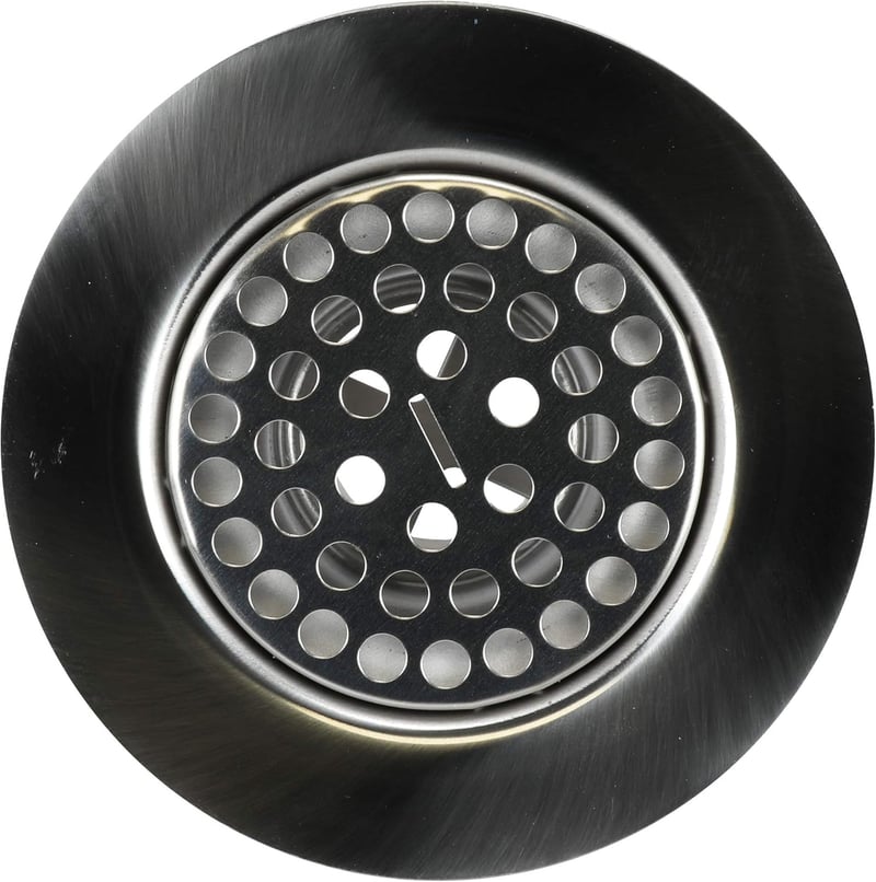 Mobile Home Shower Drain Strainer, Chrome 4-1/2