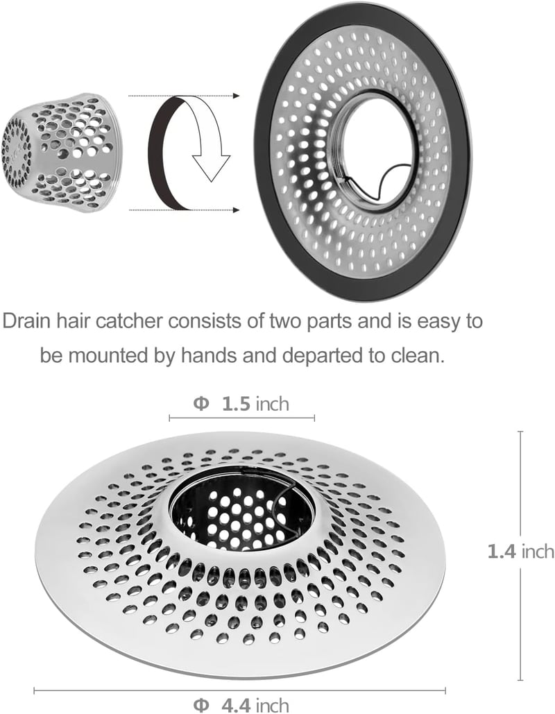Stainless Steel Drain Hair Catcher Trap