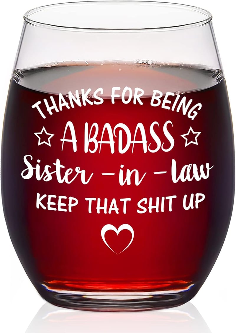 Mother's Day Stemless Wine Glass, 15oz