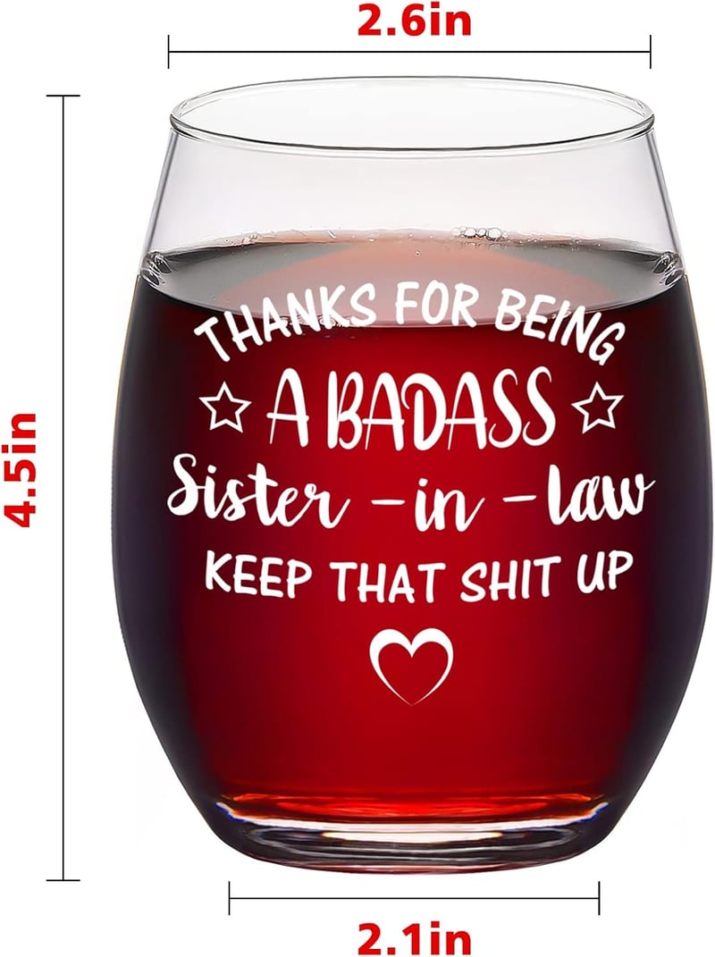 Mother's Day Stemless Wine Glass, 15oz