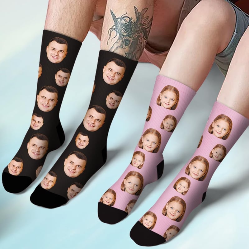 Personalized Photo Crew Socks for Men and Women