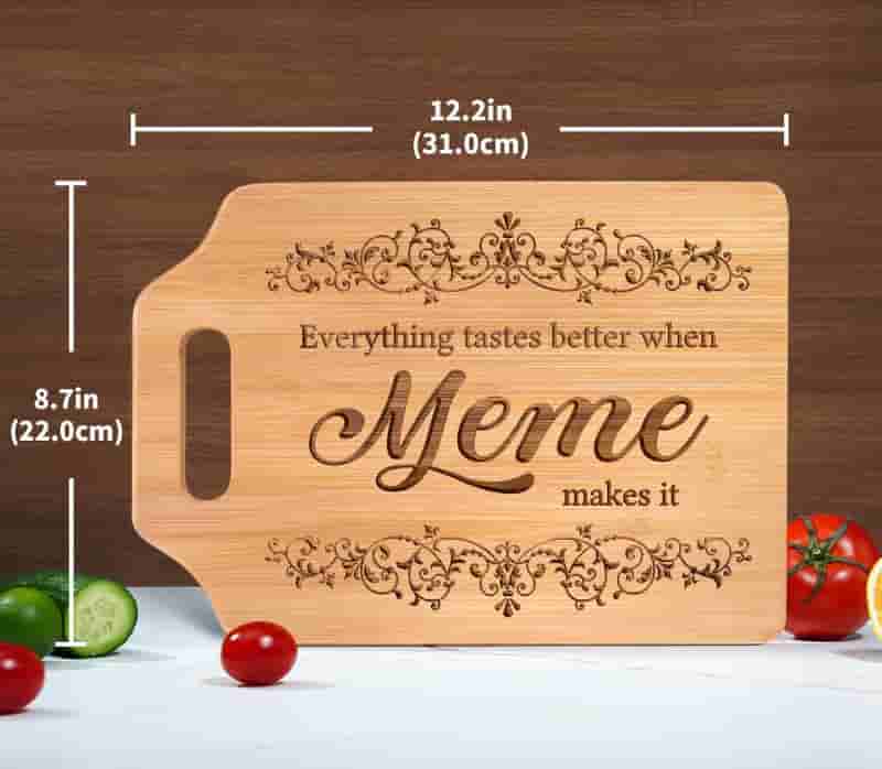 Mother's Day Engraved Bamboo Cutting Board