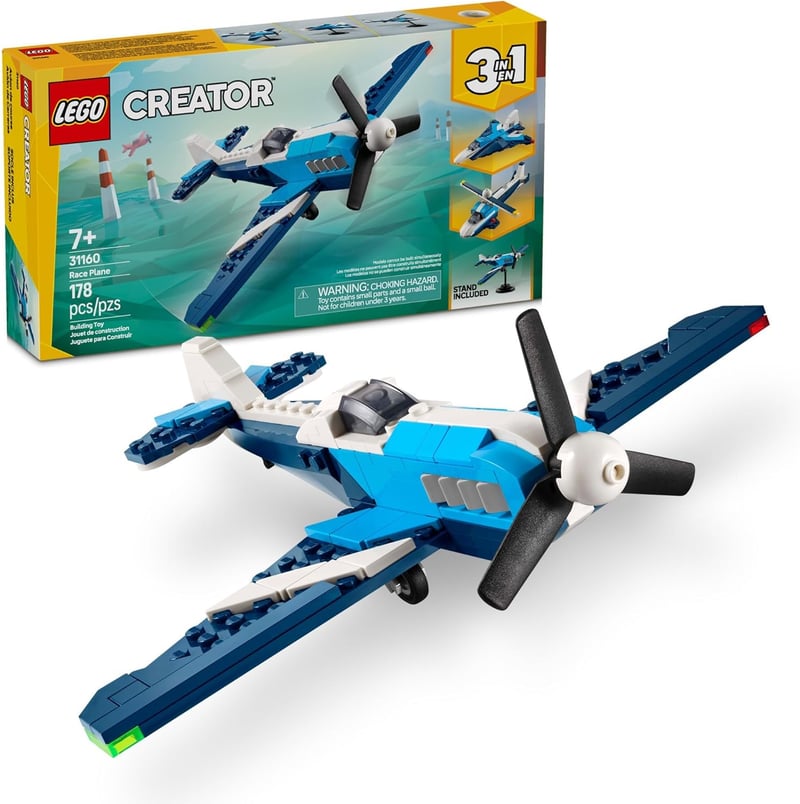 LEGO Creator 3-in-1 Aircraft Building Set for Kids Ages 7+