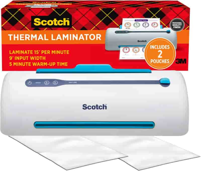 Thermal Laminator, 9-Inch Scotch PRO with Anti-Jam