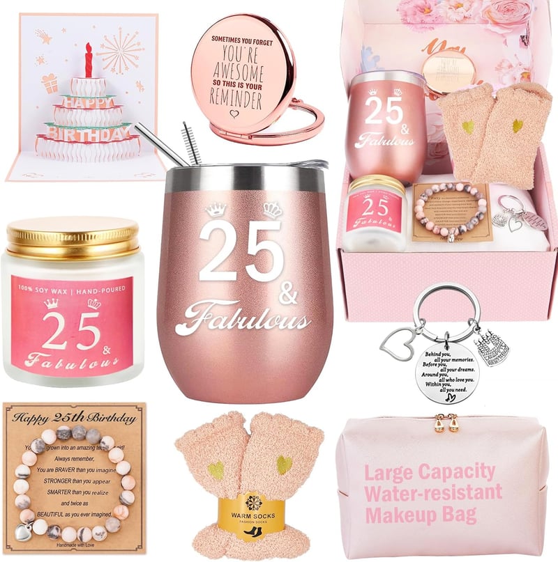 25th Birthday Gift Box for Women – Unique Keepsake Basket