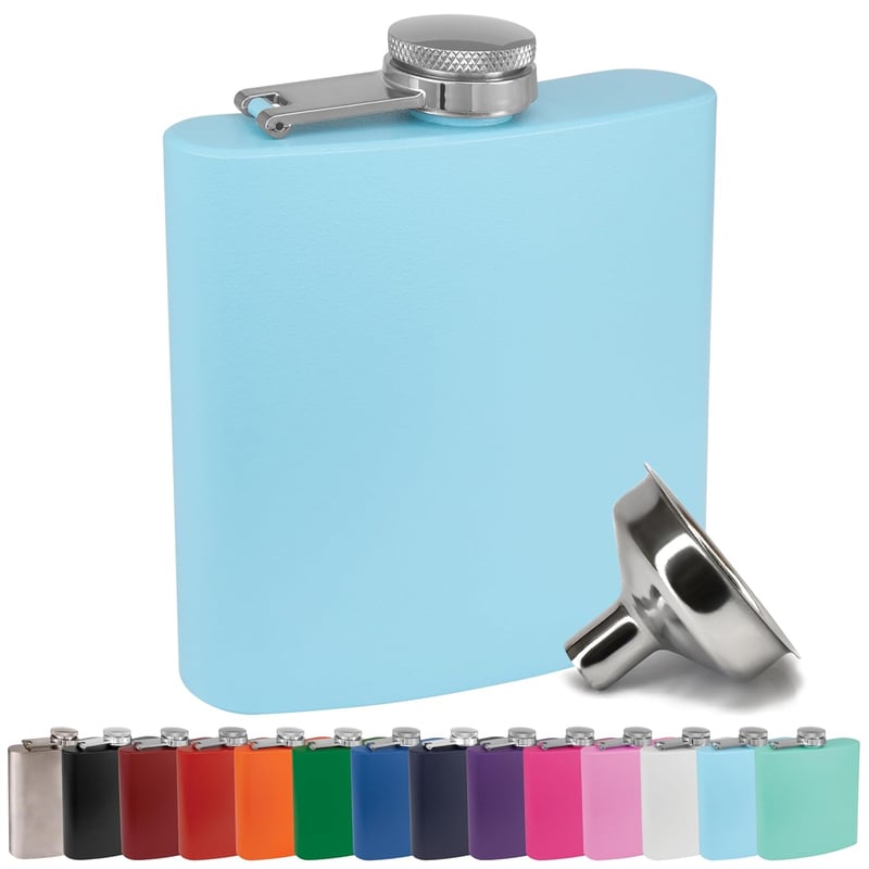 Wedding Party Powder Coated Flask Gift Set