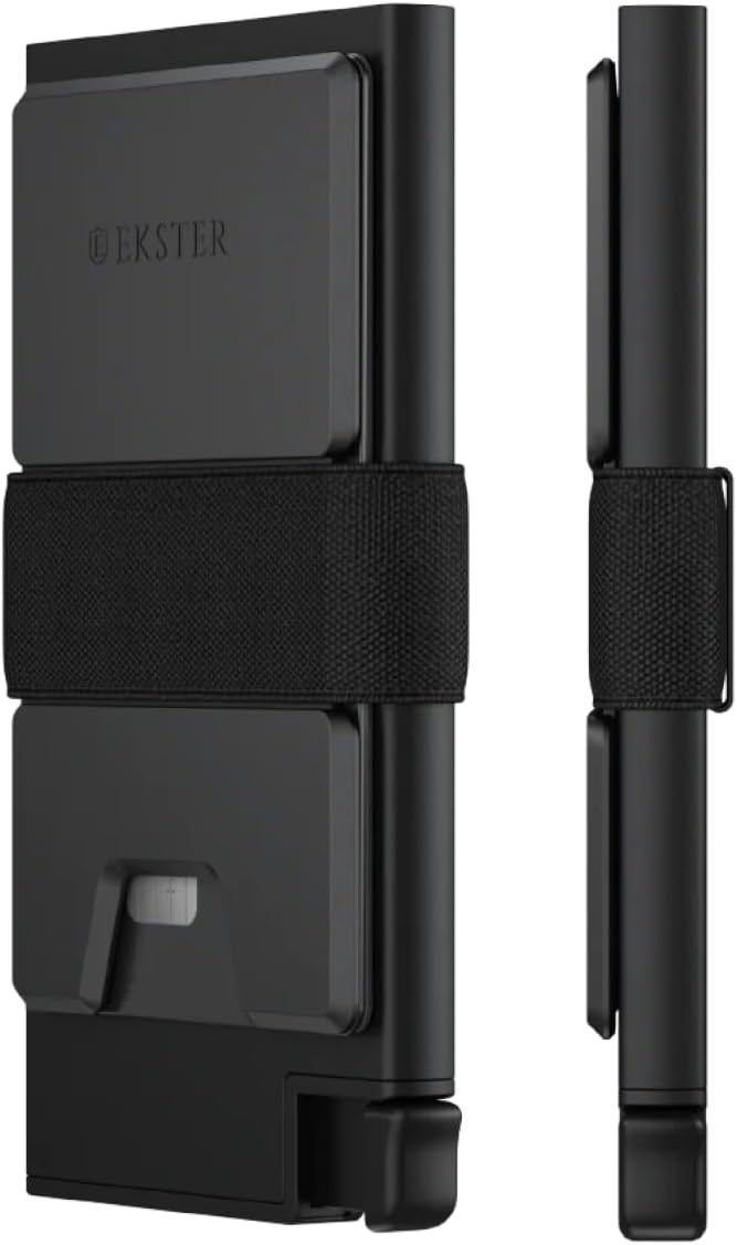 RFID-Blocking Slim Aluminum Wallet for Men with Quick Card Access