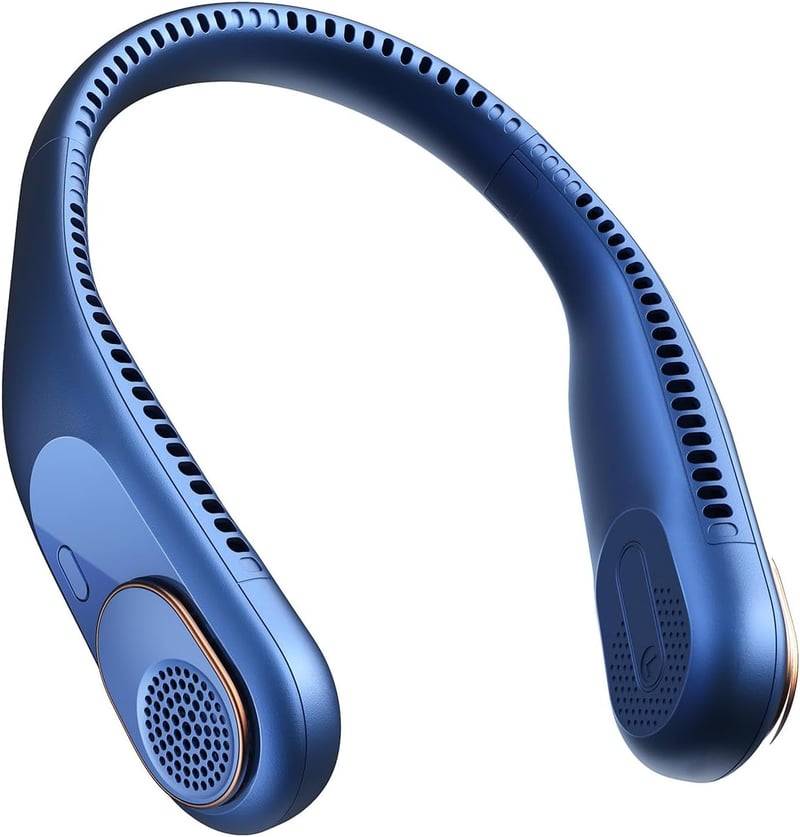 Portable Neck Fan - USB Rechargeable Cooling Gift for Travel