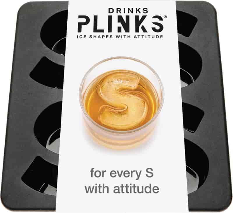Personalized Letter S Ice Cube Mold for Whiskey & Cocktails