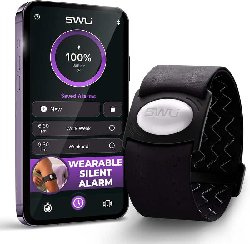 Gradual Vibrating Alarm Armband for Heavy Sleepers