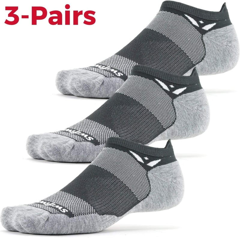 No Show Running Socks - Max Cushion (3 Pairs)