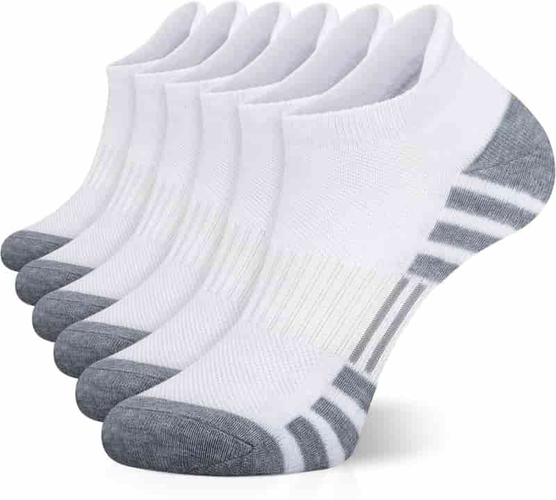 Athletic Ankle Socks - Cushioned Low-Cut (6 Pairs)