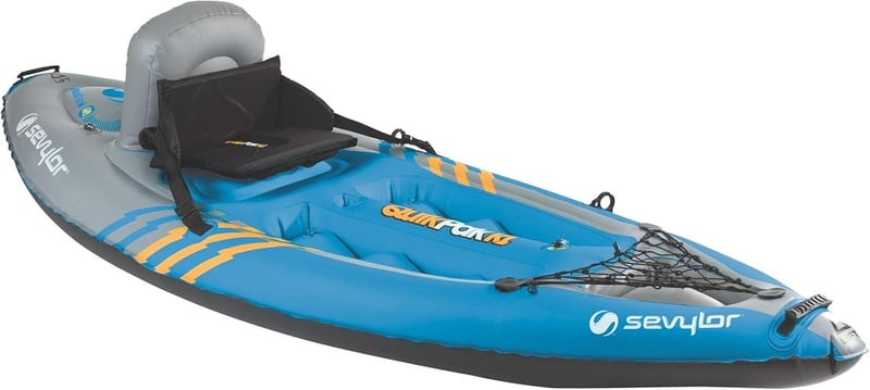 Inflatable Kayak with Paddle & Quick Setup