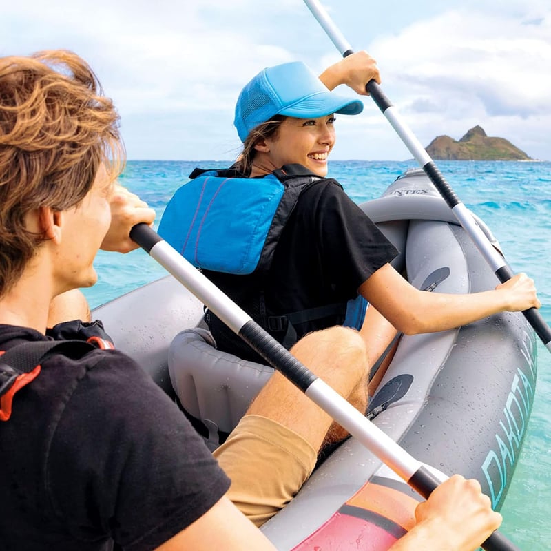2-Person Inflatable Kayak Set with Oars and Pump