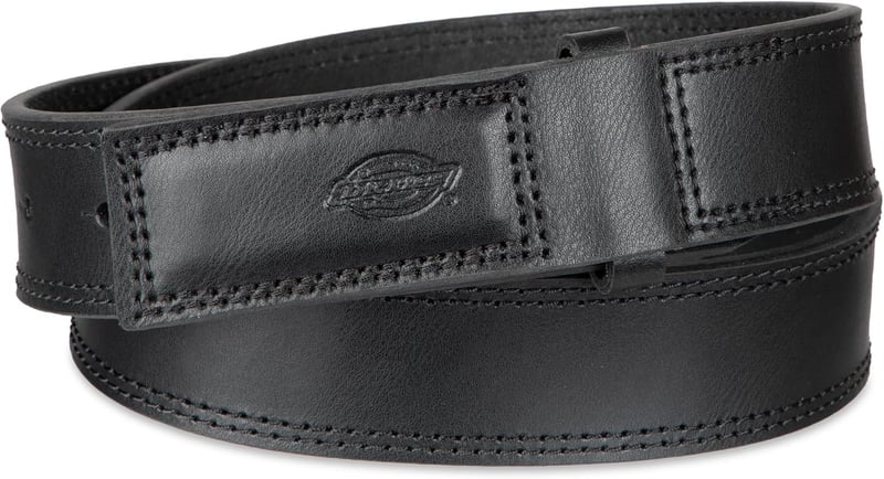 Men's No-Scratch Leather Work Belt by Dickies