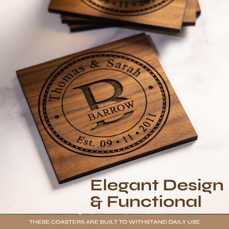 Wedding & Anniversary Personalized Cutting Board Set