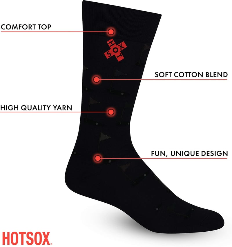 Men's Athletic Crew Socks - Fun Novelty Gift