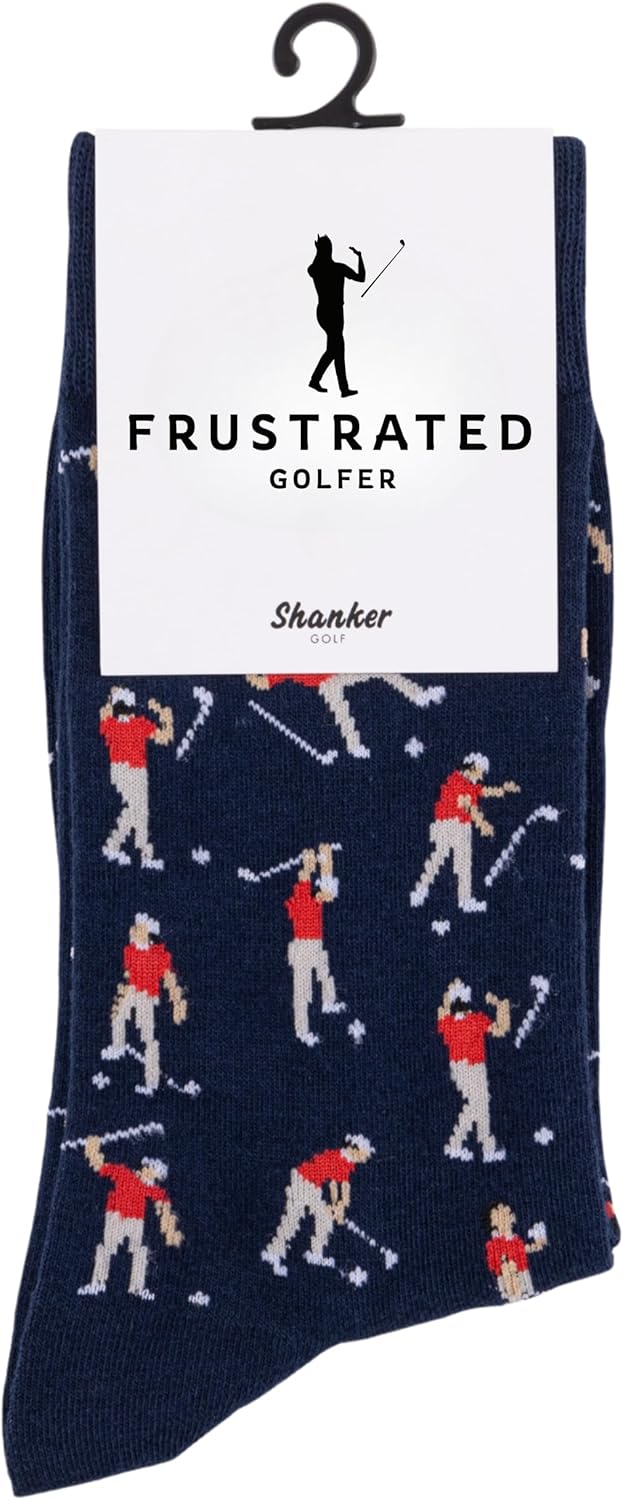 Funny Golfer Socks for Men, Size 10-13
