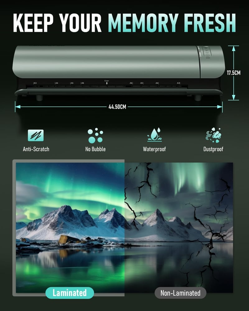 13-Inch Thermal Laminator for A3-A6 with 30 Sheets