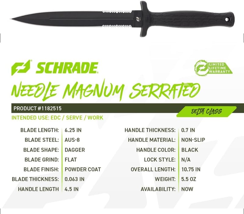 Outdoor Survival Serrated Fixed Blade Knife