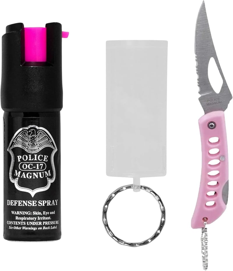 Pepper Spray Keyring - Tactical, Max Heat, 0.5oz
