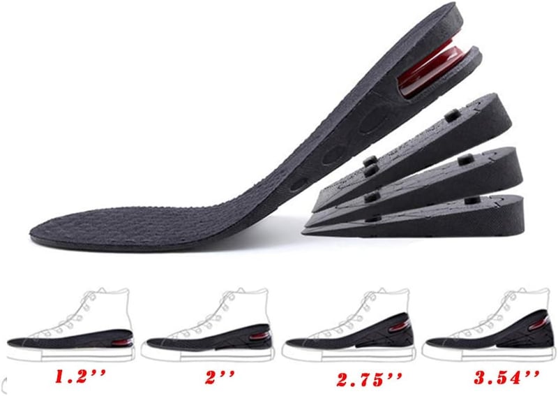 Height Increase Insoles, 3.54-inch Air Cushion