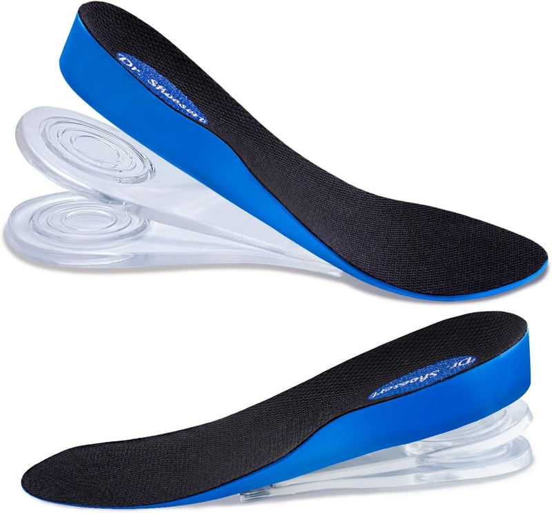 Height Increase 3-Layer Heel Inserts