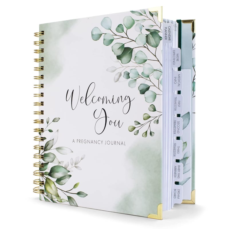 Pregnancy Journal & Memory Book with Stickers for Moms-to-Be