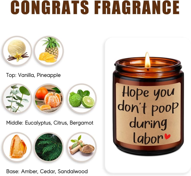 Baby Shower Candle for New Moms