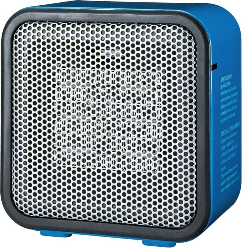 Mini Ceramic Heater, Indoor Use, 500W, Tip-Over Protection