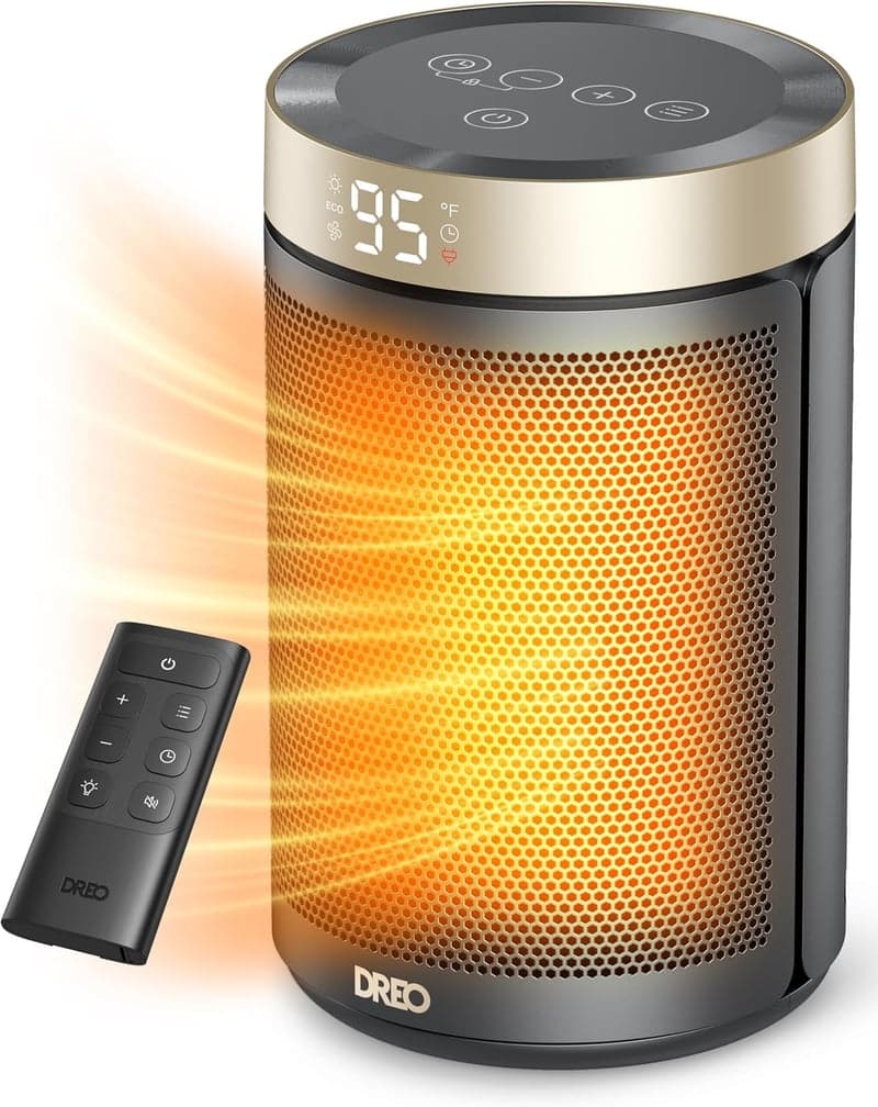 Portable Ceramic Space Heater with Remote
