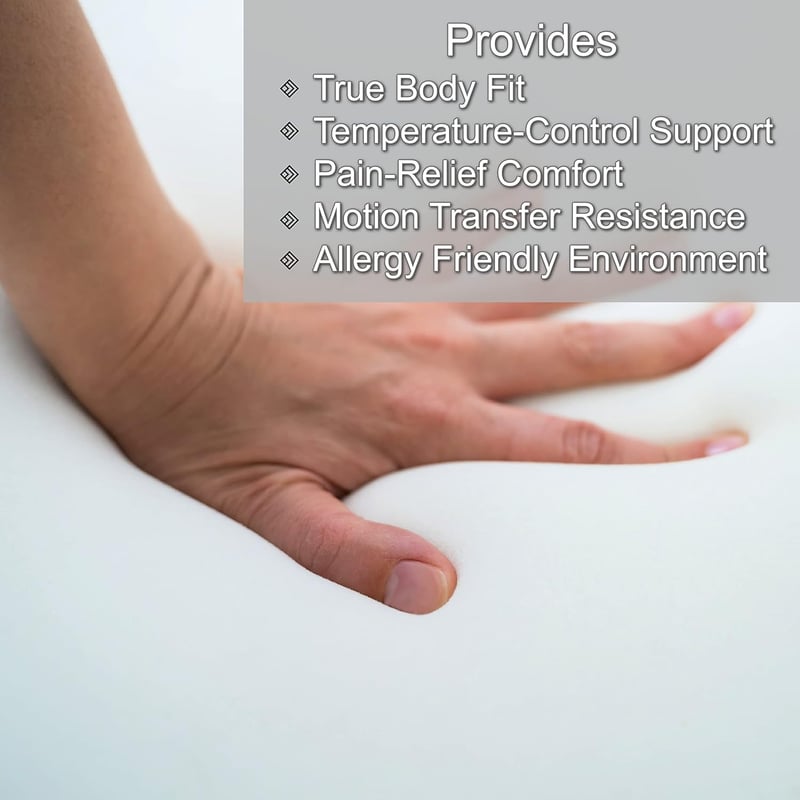 Portable Memory Foam Mattress - Twin, Waterproof