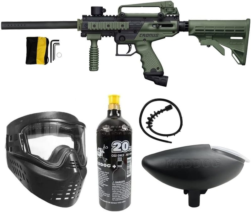 Tactical Bronze Paintball Marker Starter Kit – Olive