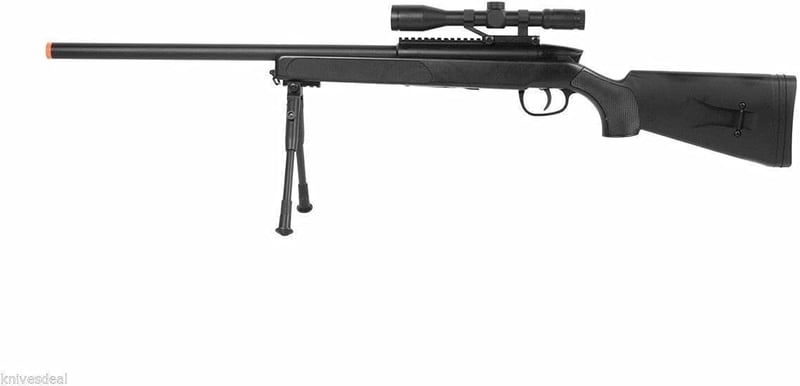 Spring Airsoft Sniper Rifle FPS-400 with Bipod & Scope