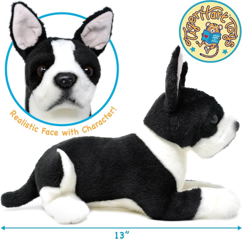Boston Terrier Plush Dog - 12