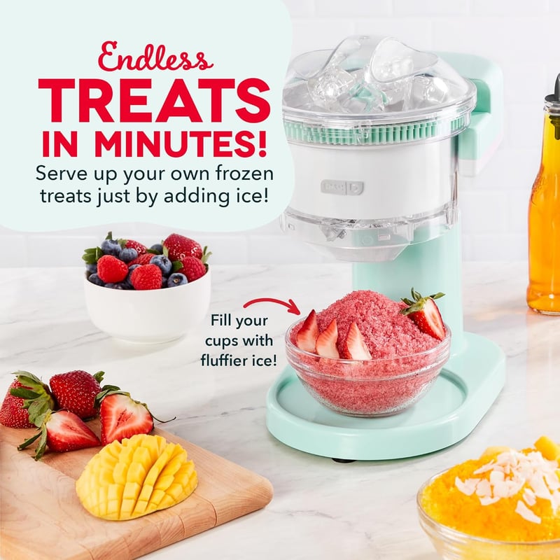 Shaved Ice & Slushie Maker with Stainless Steel Blades