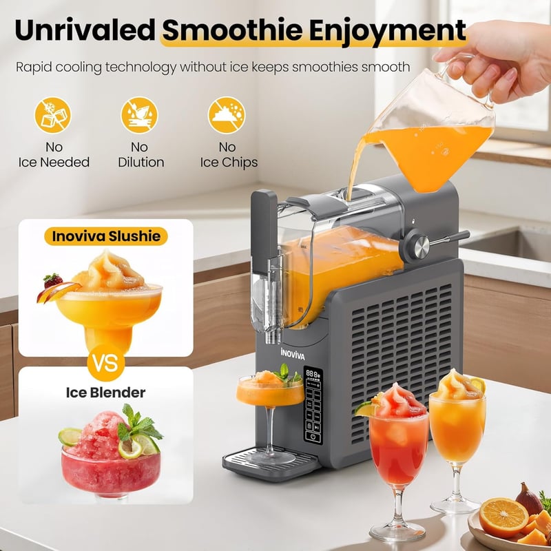 Home Slushie Maker, 88 oz, Self-Cleaning with 5 Preset Programs