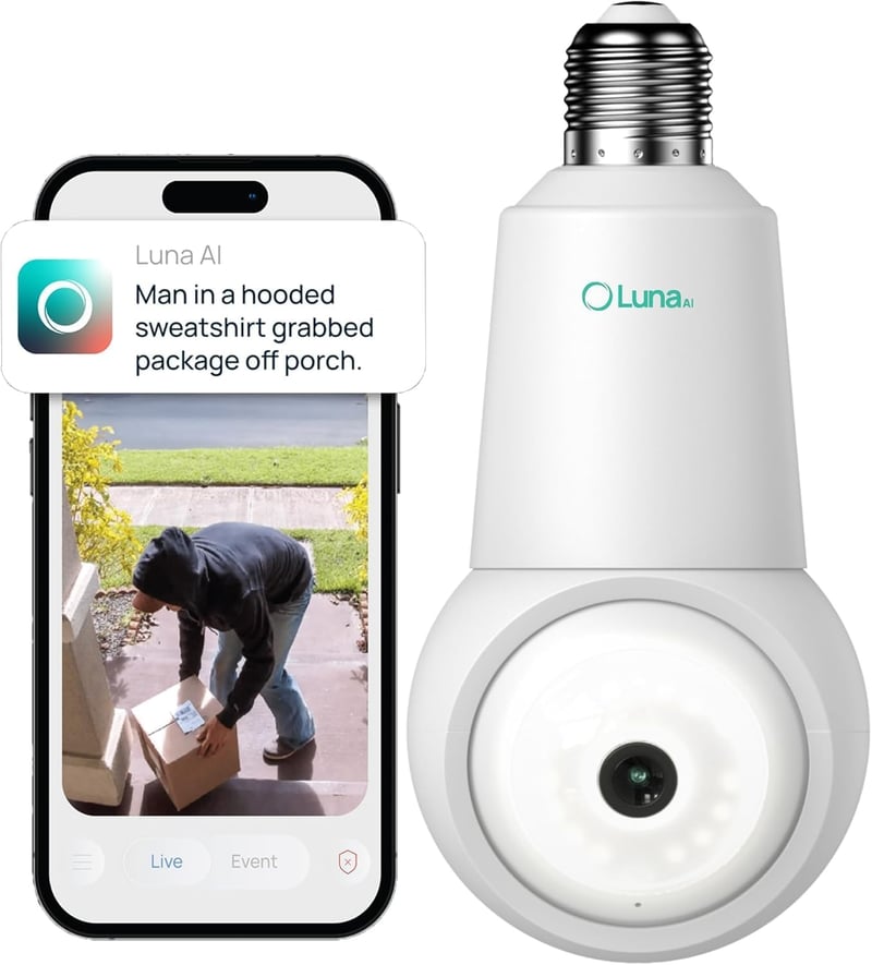 Security Camera Bulb with AI Motion Detection