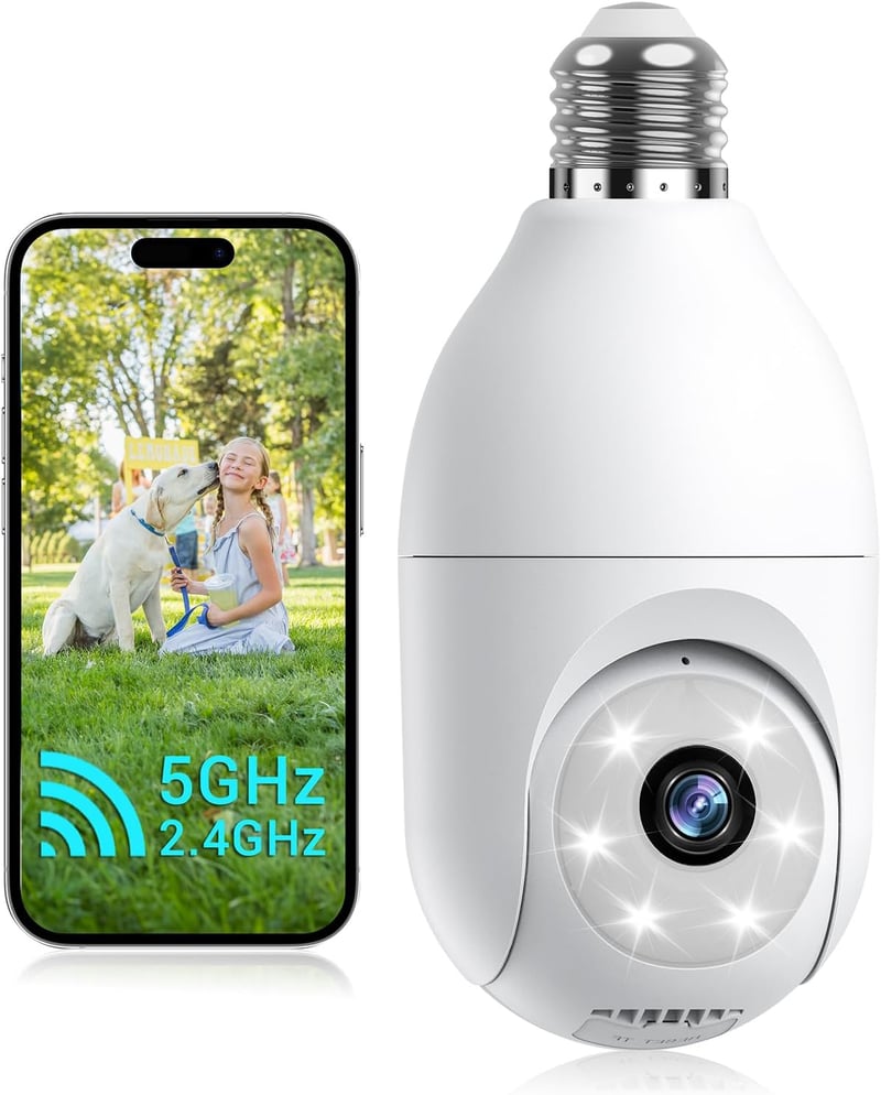 5G WiFi Security Camera with AI Detection