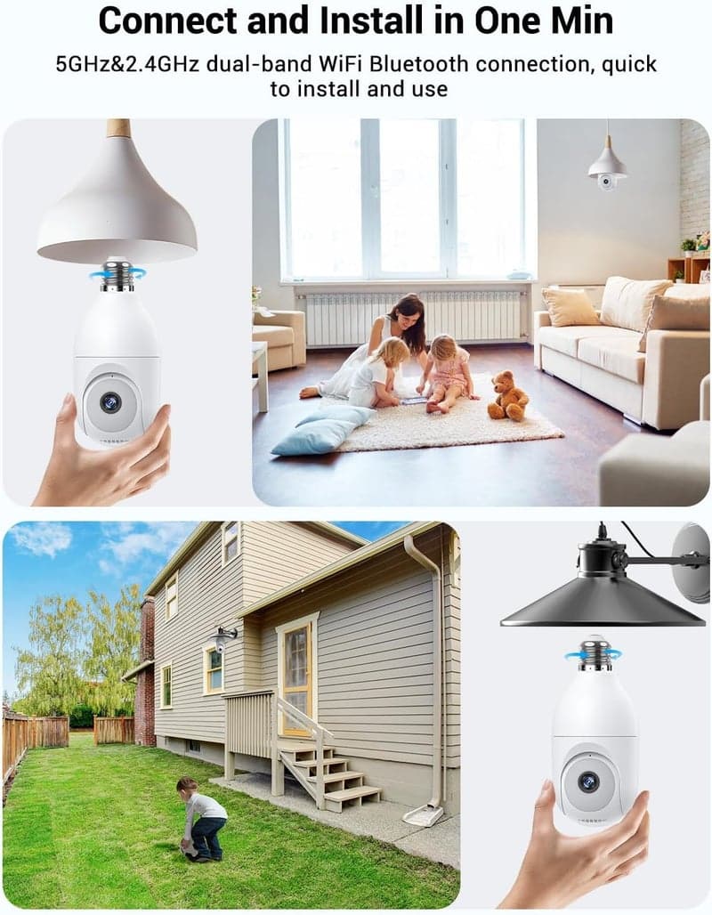 5G WiFi Security Camera with AI Detection