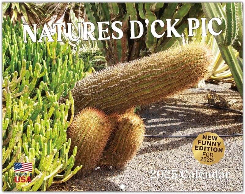 2025 Funny Penis Calendar - White Elephant Gift for Adults