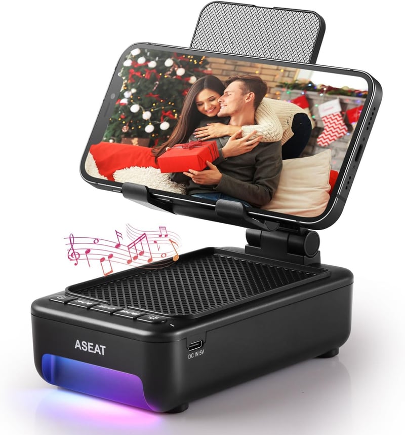 Birthday Cell Phone Stand with Bluetooth Speaker