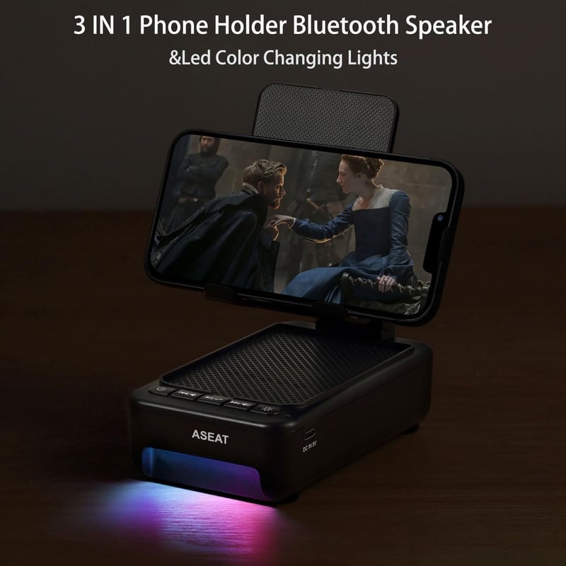 Birthday Cell Phone Stand with Bluetooth Speaker