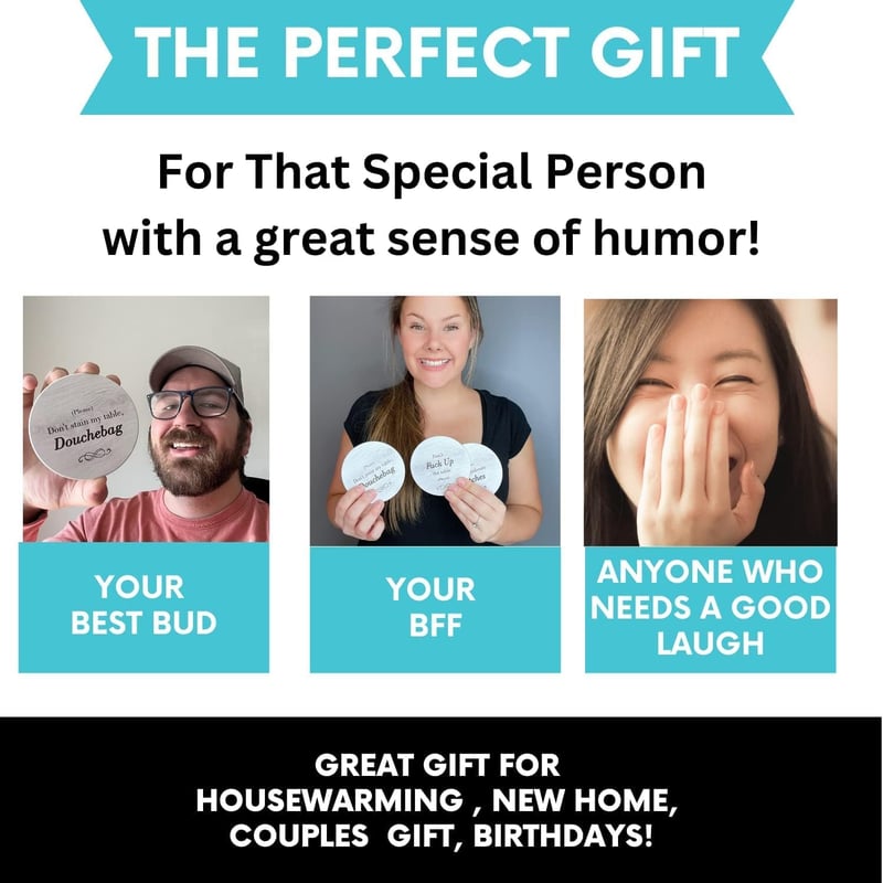 White Elephant Coasters - Funny Gift for Couples