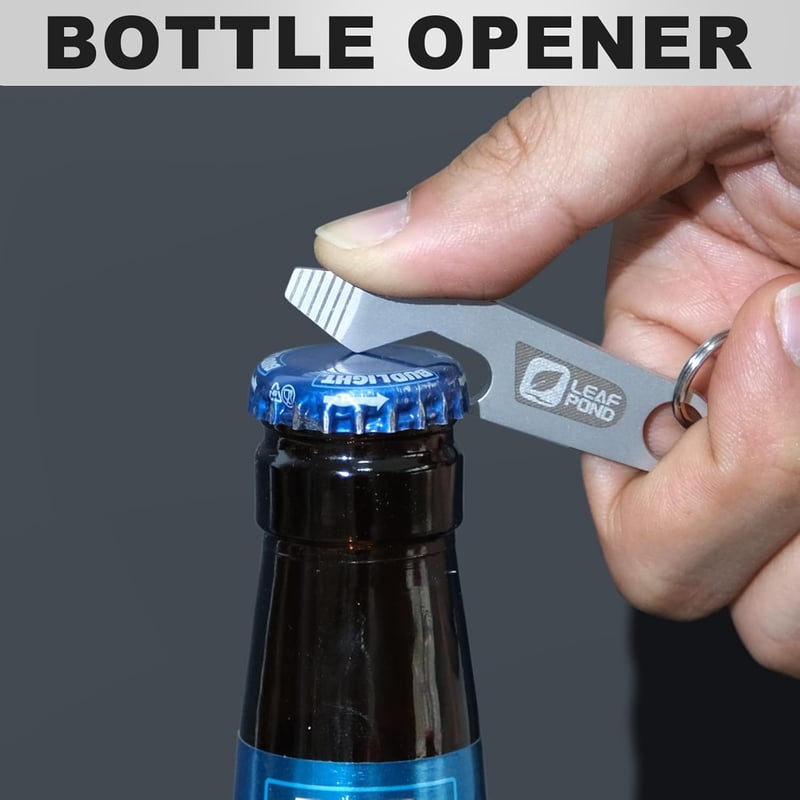 EDC Stainless Steel Keychain Bottle Opener Tool, 3-Pack